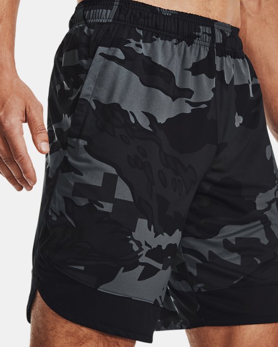 Men's UA Train Stretch Camo Shorts in Gray image number 3